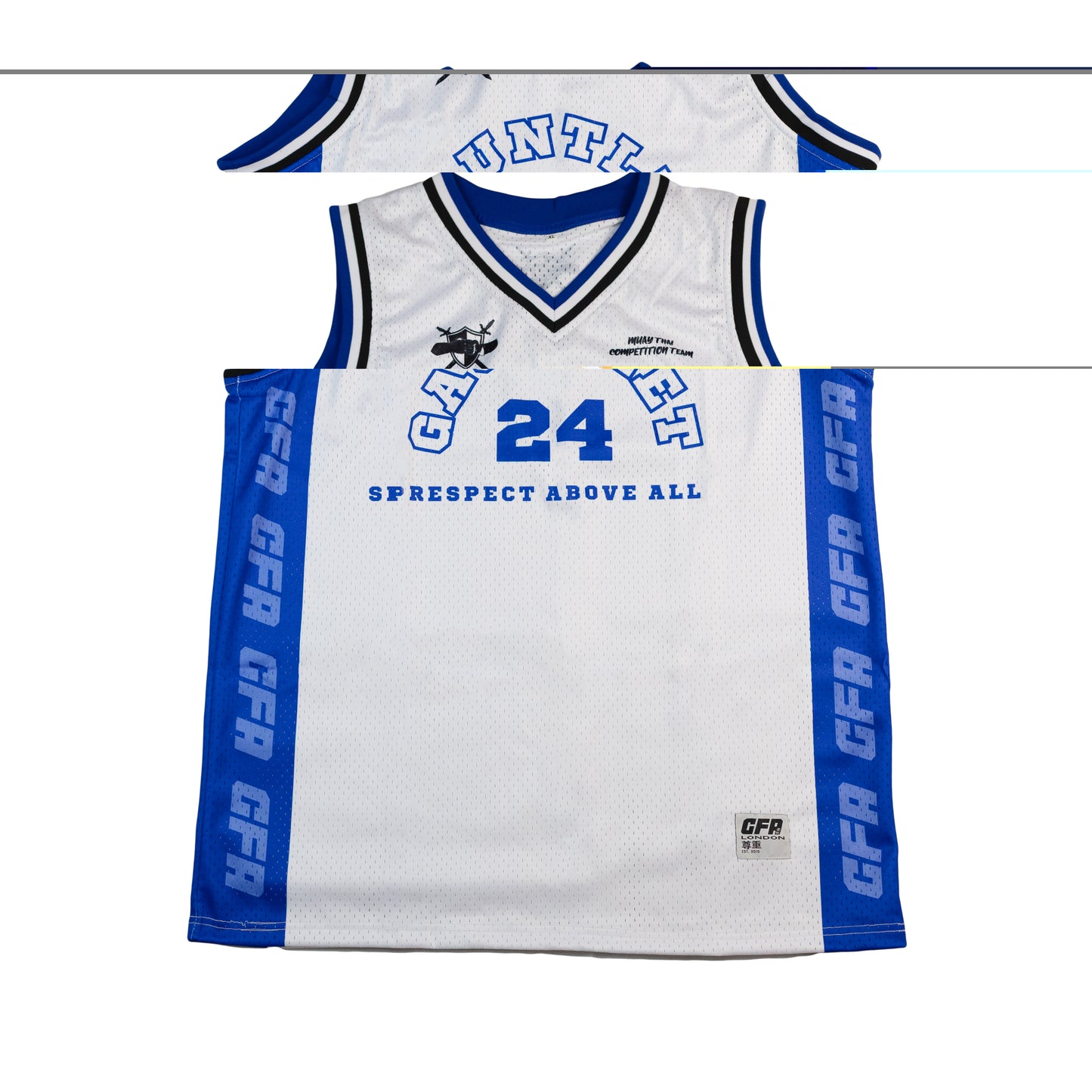 GFA White Muay Thai Competitor 24 Vest